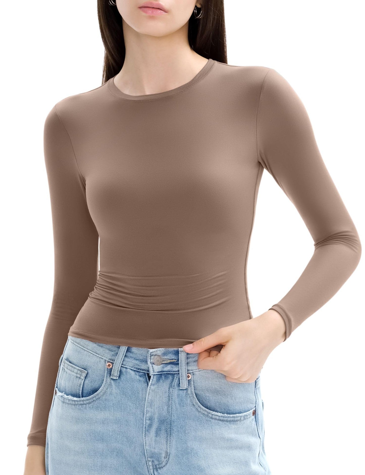 Long Sleeve Shirts ,Crew Neck Tight Slim Fit,