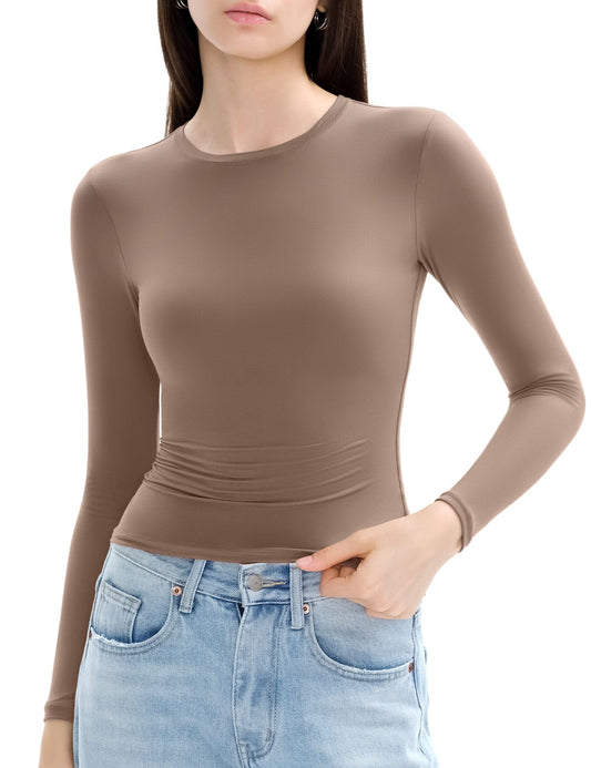 Long Sleeve Shirts ,Crew Neck Tight Slim Fit,