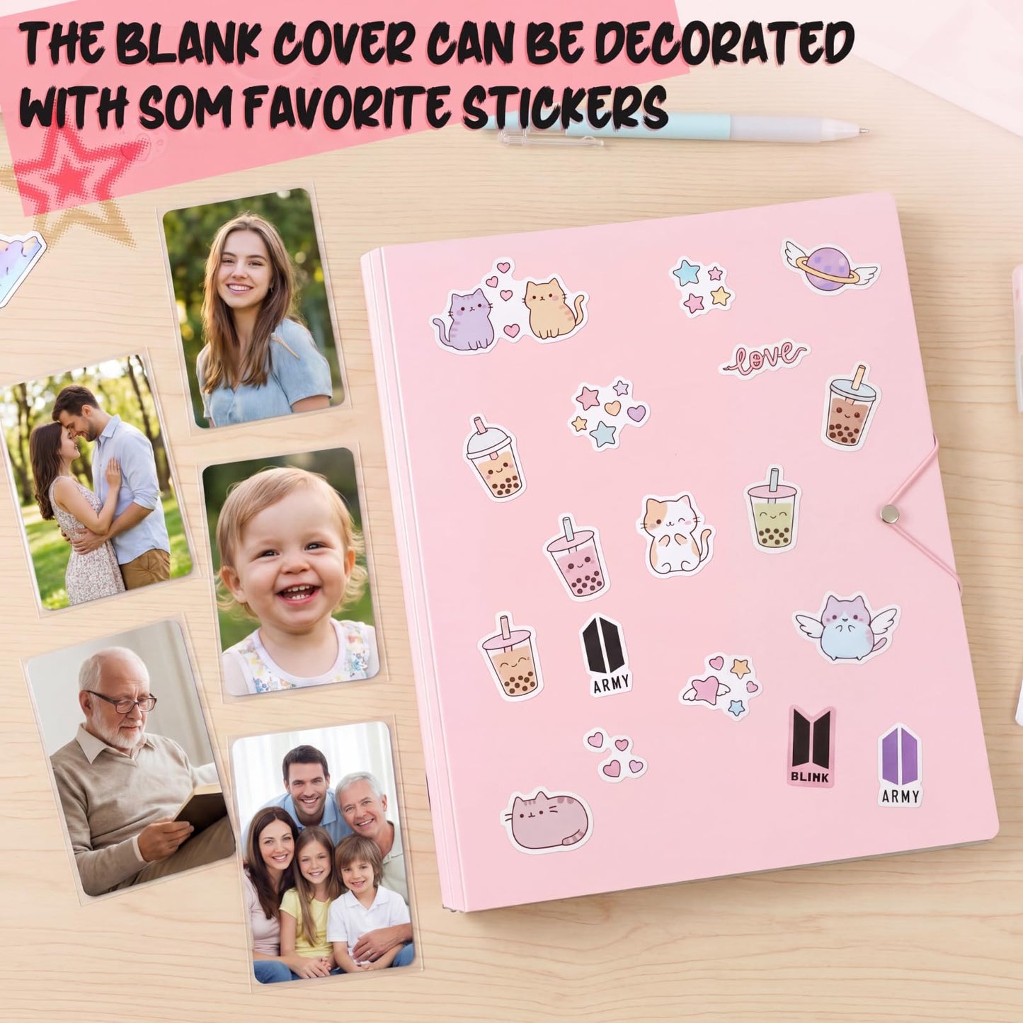 Kpop Photocard Binder with 50 Pages with 900 Card Slots, Kpop Photo Card Holder Book for Collectors (Amazon Find - Yinder)