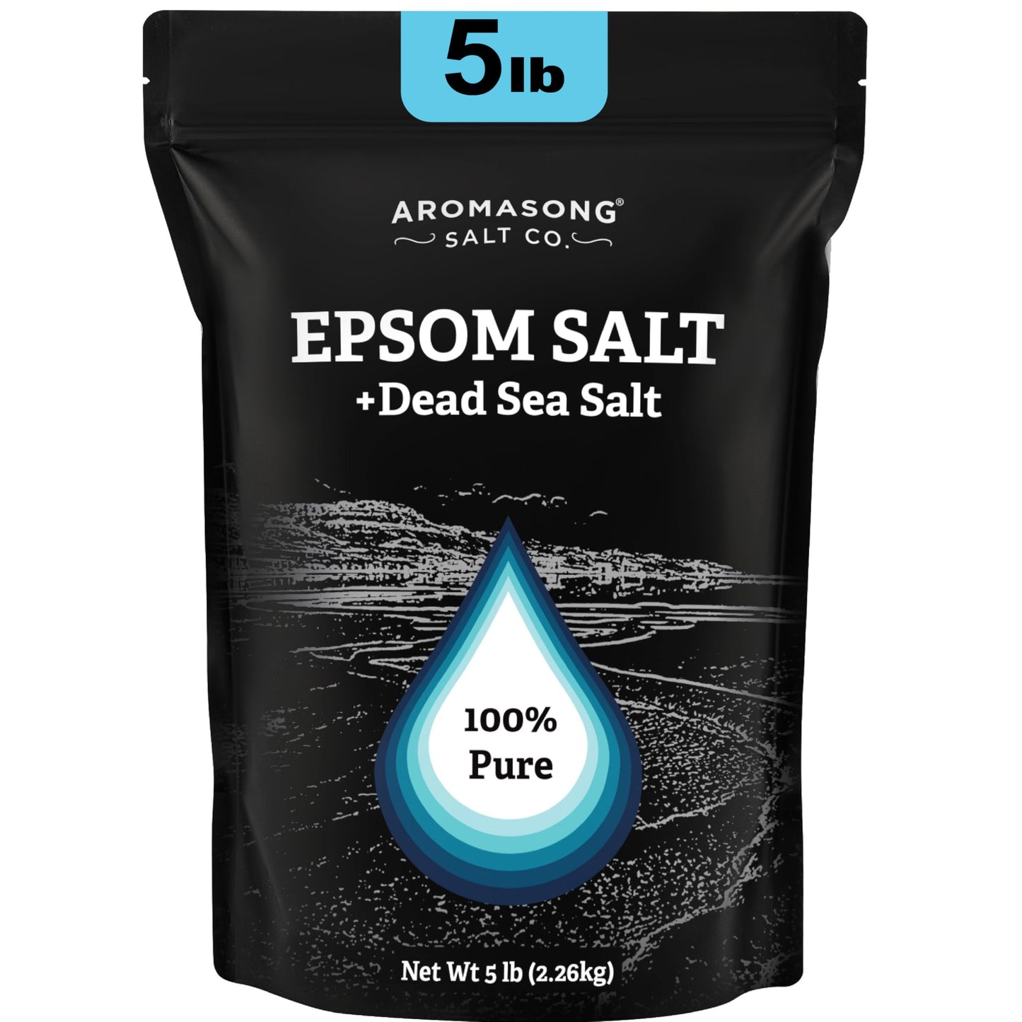 Foot & Muscle Epsom Salt Soak Dead Sea Salt-5Lb (Amazon Find- Aromasong)