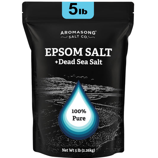 Foot & Muscle Epsom Salt Soak Dead Sea Salt-5Lb (Amazon Find- Aromasong)