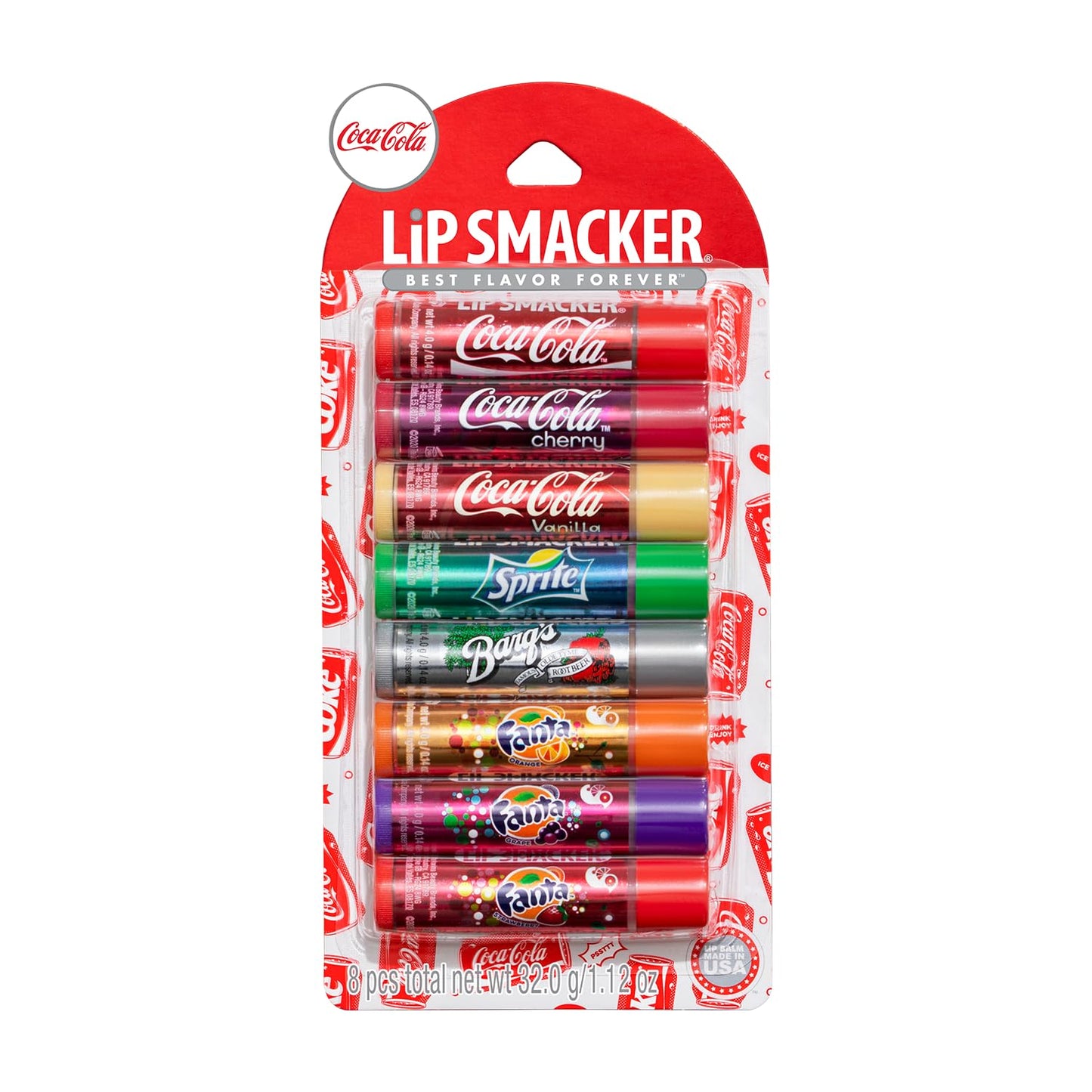Lip Smacker Coca-Cola Flavored Balm, 8 Count
