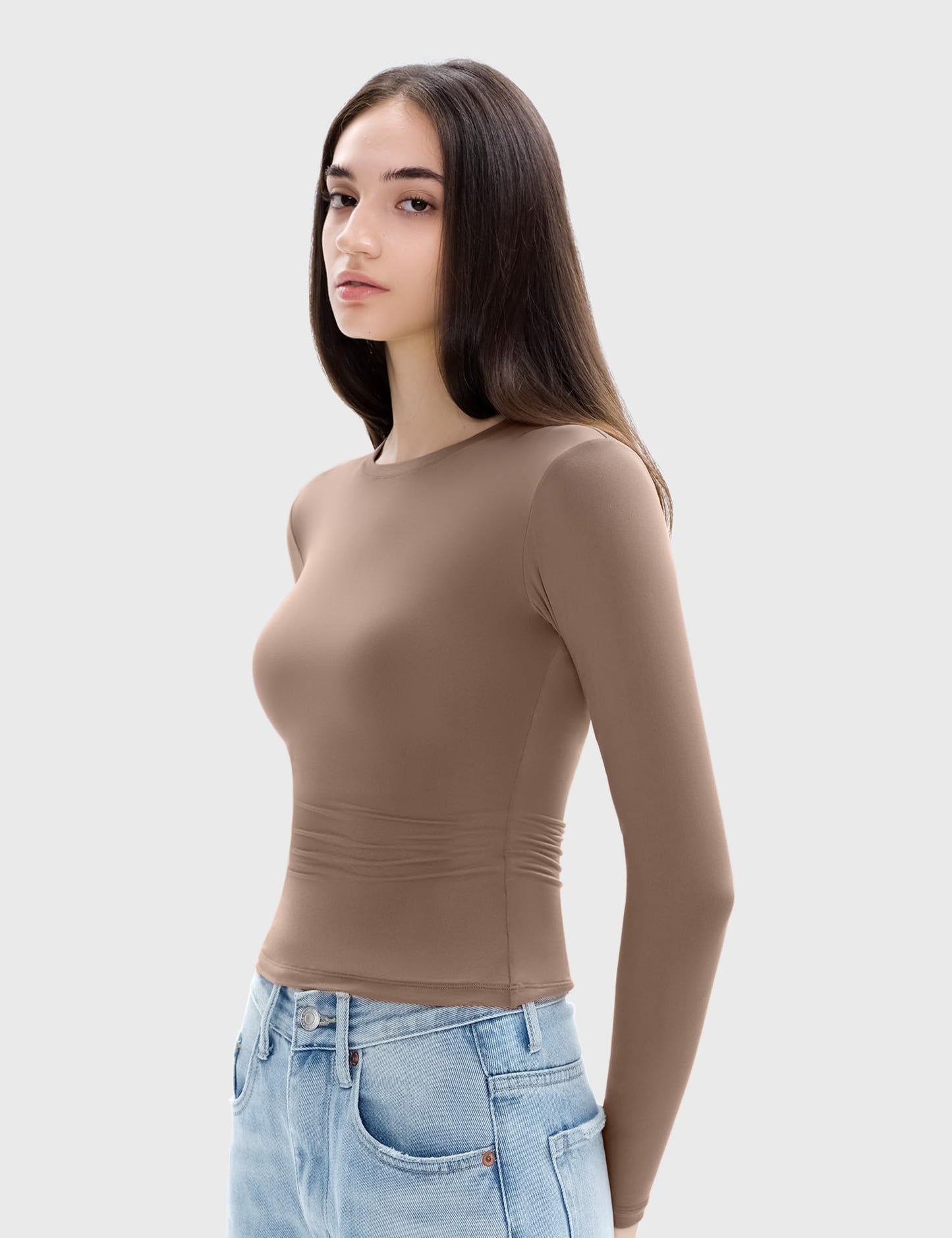 Long Sleeve Shirts ,Crew Neck Tight Slim Fit,