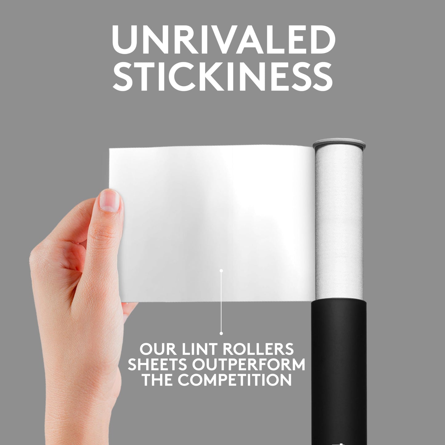 Flint Classic Black Retractable Mini Lint Roller