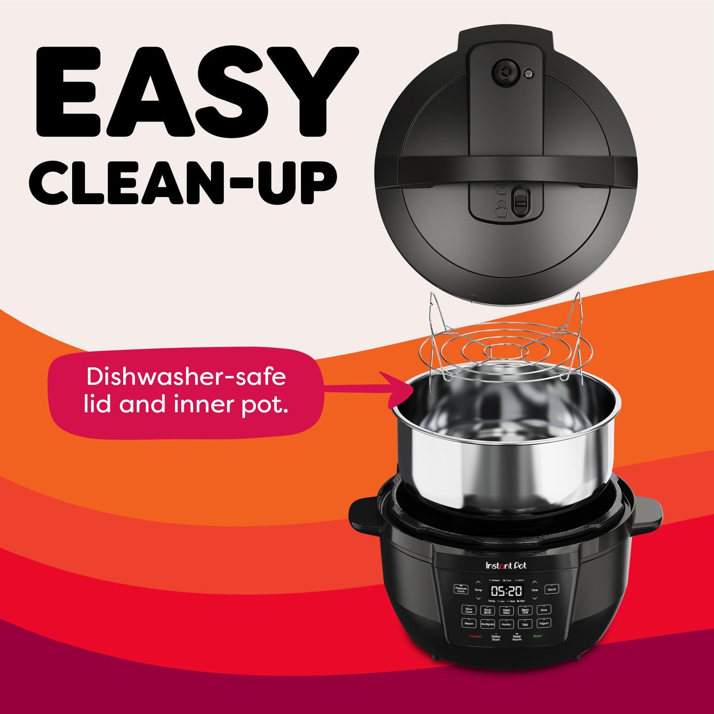 Instant Pot 7.5QT RIO Wide, 7-in-1 Electric Multi-Cooker,