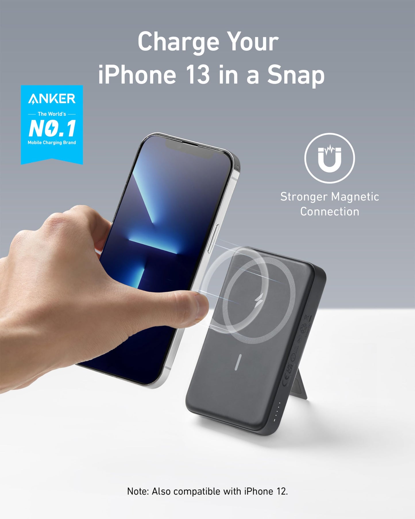 Magnetic Battery Foldable Wireless Portable Charger (Amazon Find - Anker)