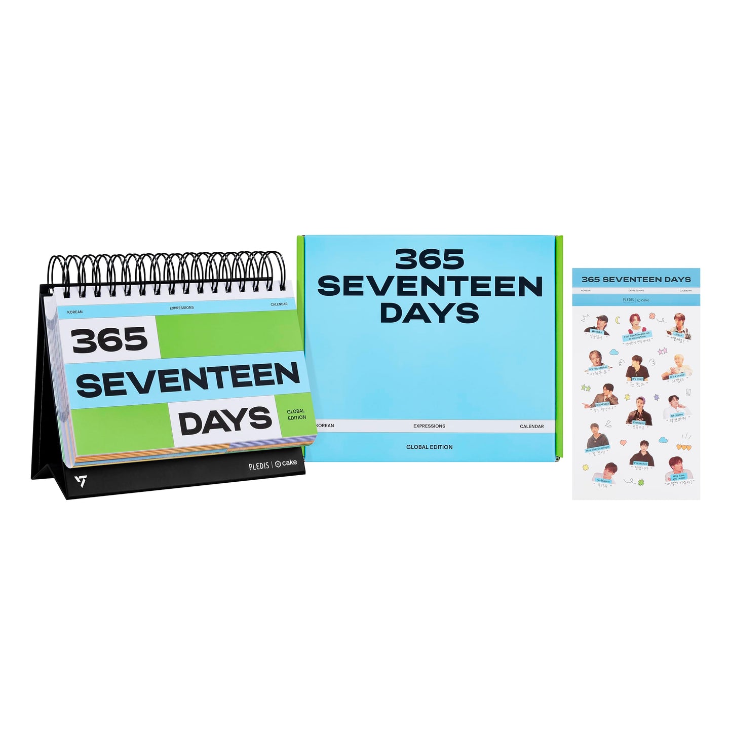 365 SEVENTEEN DAYS -  Flip Calendar with Seventeen Photo Stickers Included, Kpop Merch, Seventeen Gift Idea, Perfect Gift for CARAT (Amazon - Seventeen Merchandise)
