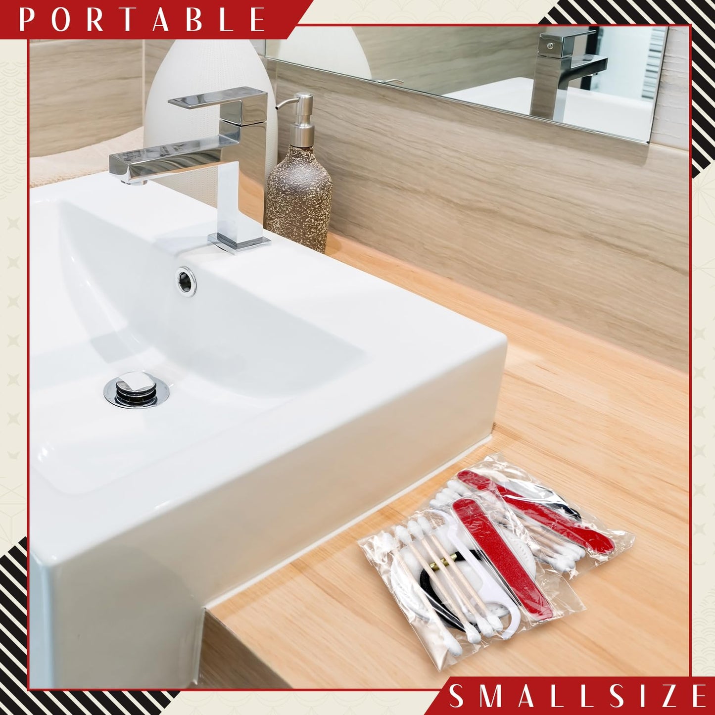 Hotel Vanity Kit Individually Wrapped Travel Size Hospitality Toiletries Kit- 100pc