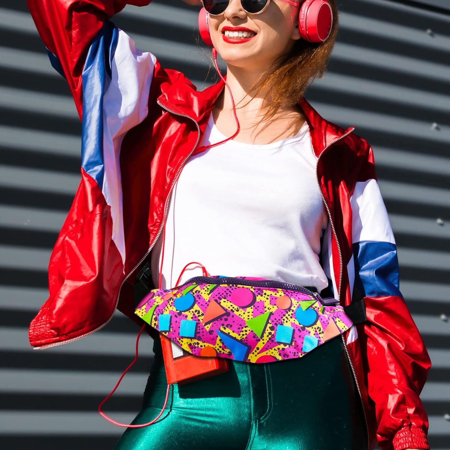 80s 90s Retro Vintage Fanny Pack-6 Pcs