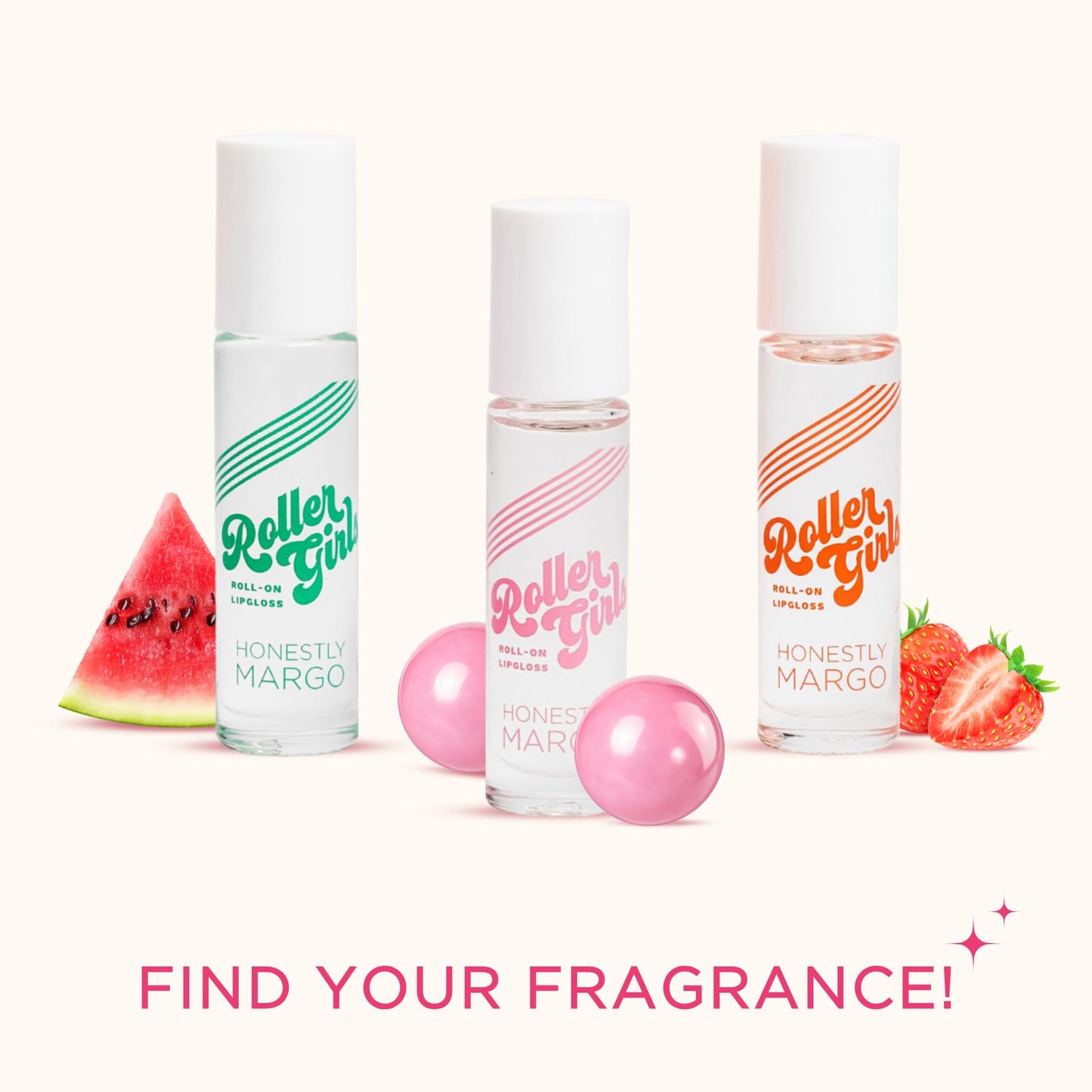 Roller Girl Roll-On Lip Gloss Set - Pack of 3