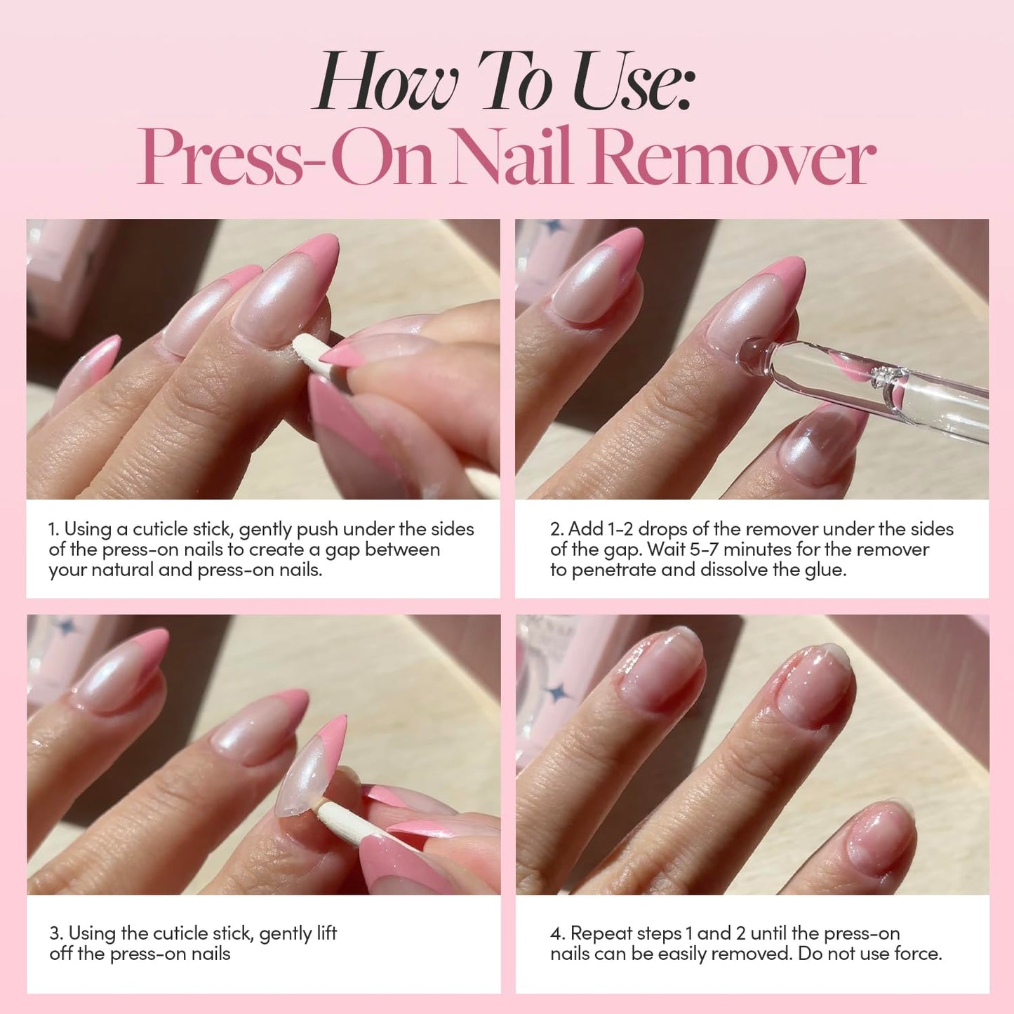 Glamnetic Press On Nail Remover | Odorless, No Acetone, Gentle Press-On Nail Remover  30 ml/1.01 fl. oz.