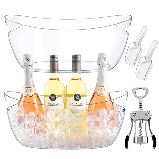 Ice Bucket with Scoops & Metal Wine Bottle Opener-2 Packs
