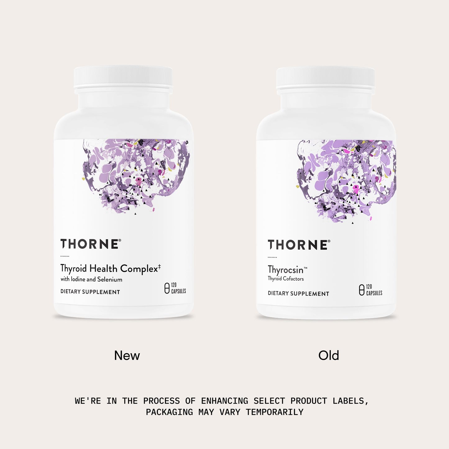 THORNE - Thyroid Health Complex (Formerly Thyrocsin) - Thyroid Cofactors for Thyroid Function Support* - Vitamins B12, C & E, Ashwagandha, Iodine, Zinc, Selenium, Copper & L-Tyrosine - 60 Servings