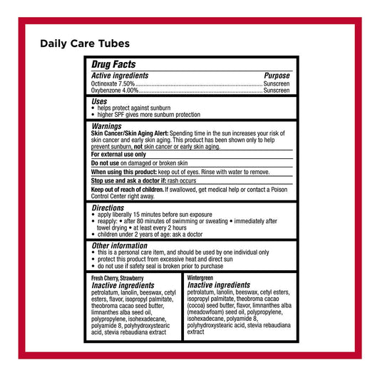 Carmex Daily Care and Daily Care Minis Moisturizing Lip Balm Pack-3 Tubes, 5 Mini Tubes