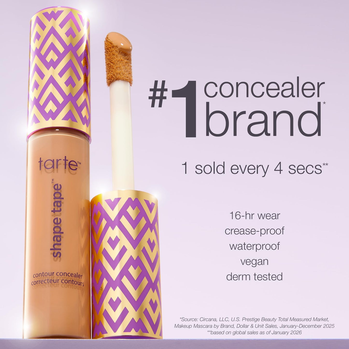 Full Coverage Creaseless Under-Eye Brighting 16hr Concealer (Amazon Find - Tarte)