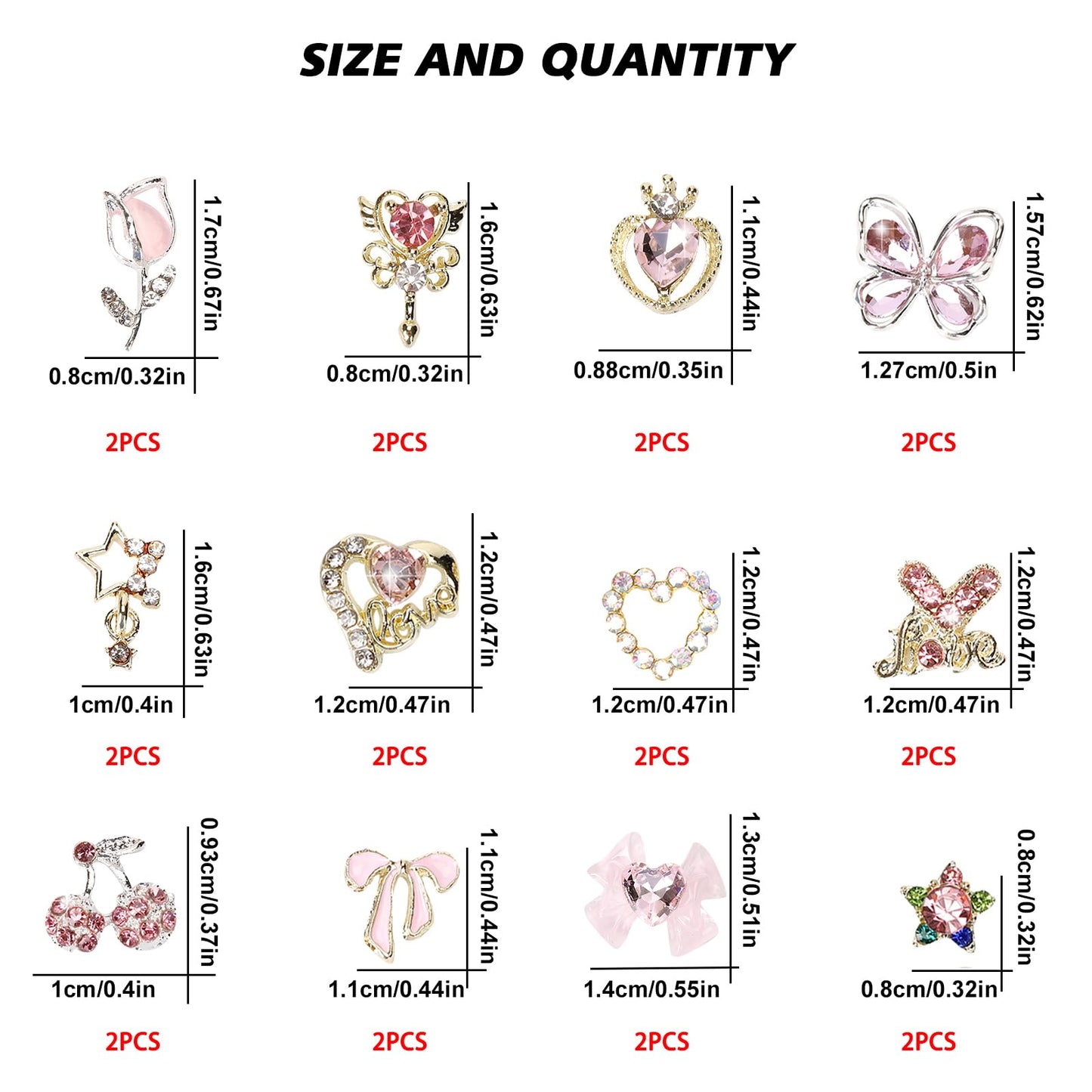 Nail Charms-24PCS