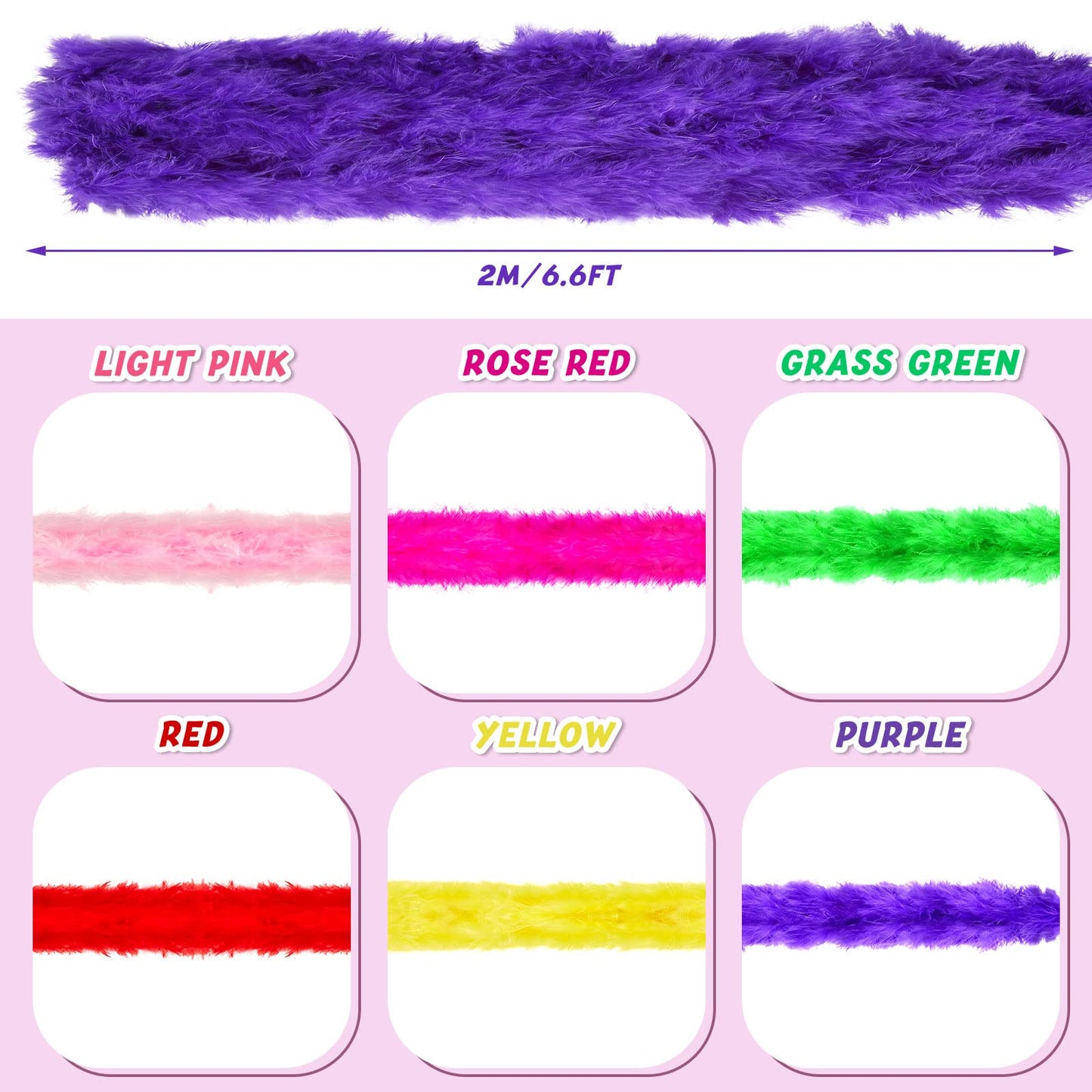 Feather Boas-24 Pcs