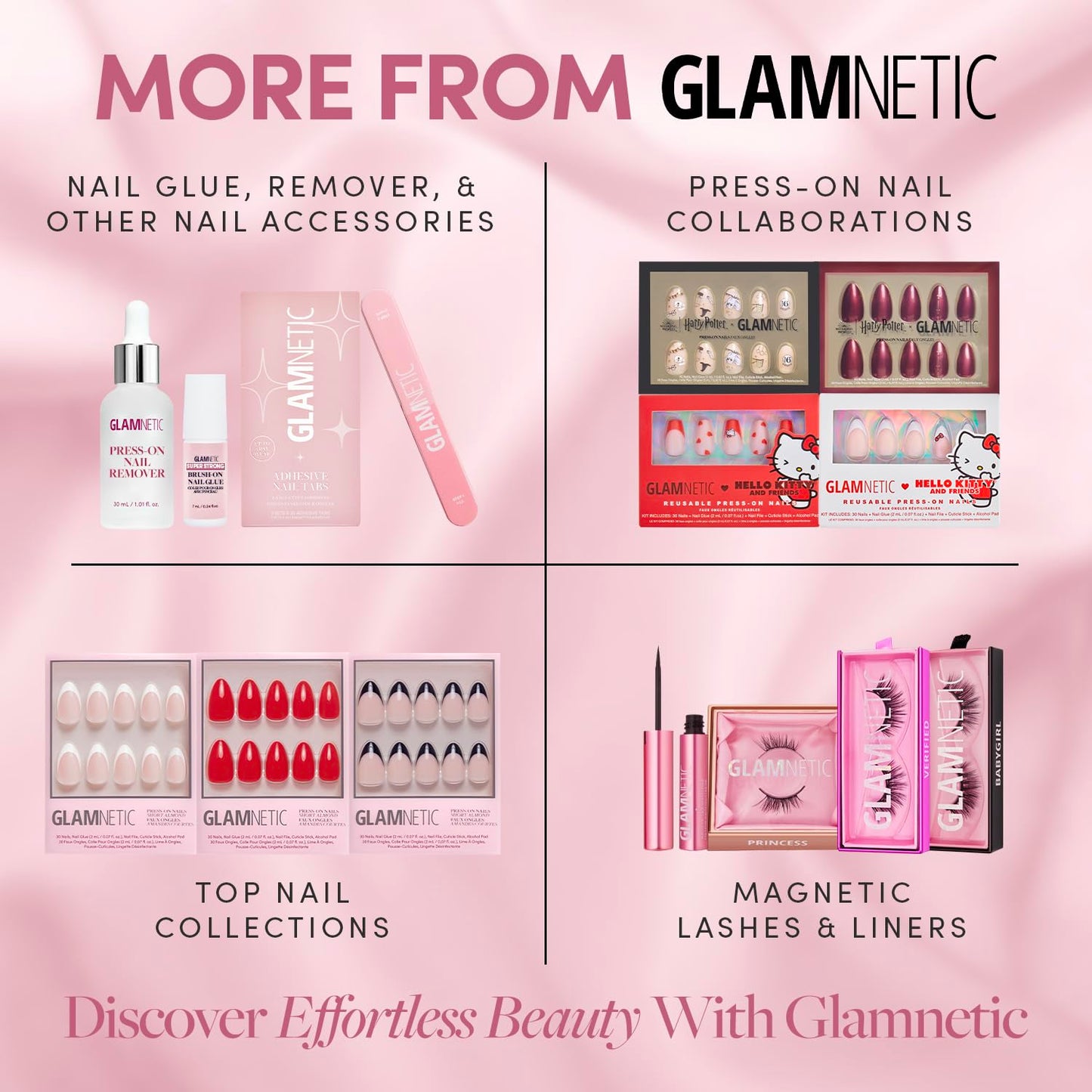 Glamnetic Press On Nail Remover | Odorless, No Acetone, Gentle Press-On Nail Remover  30 ml/1.01 fl. oz.