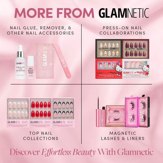 Glamnetic Press On Nail Remover | Odorless, No Acetone, Gentle Press-On Nail Remover  30 ml/1.01 fl. oz.