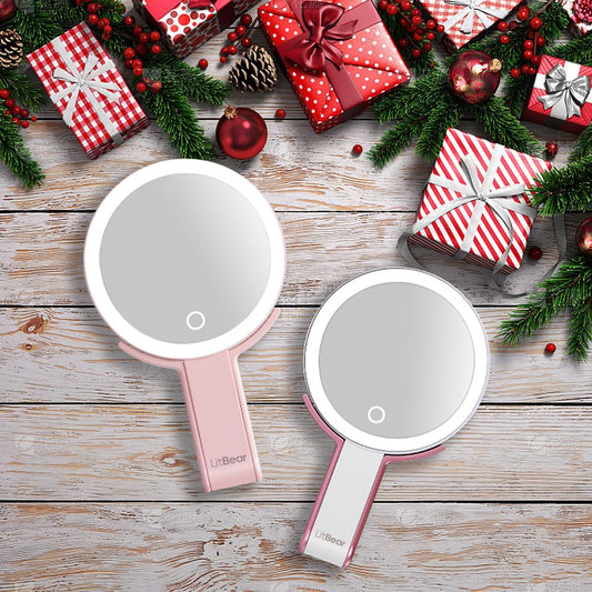 Travel Makeup Mirror with Lights (Amazon Find - LitBear Travel Makeup Mirror)