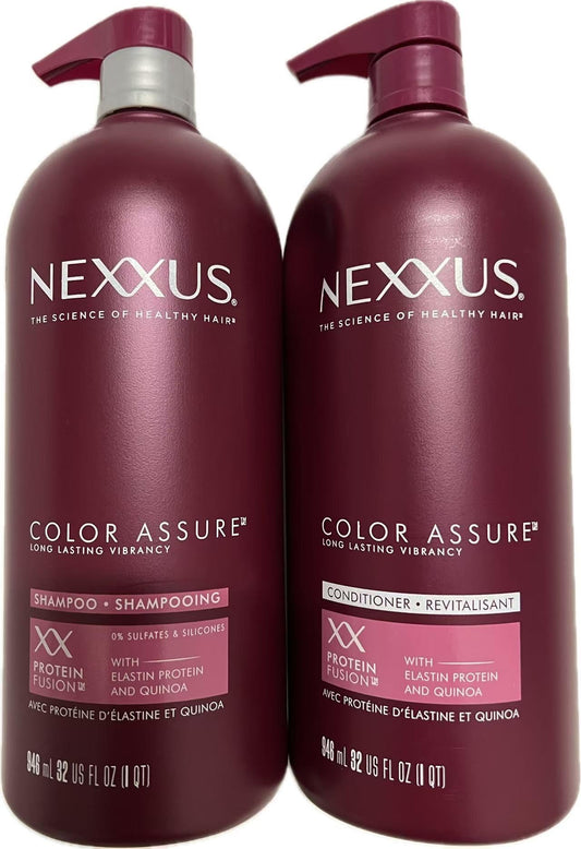 Nexxus Color Assure Shampoo and Conditioner for Color Treated Hair Color - 32 oz- 2 Count