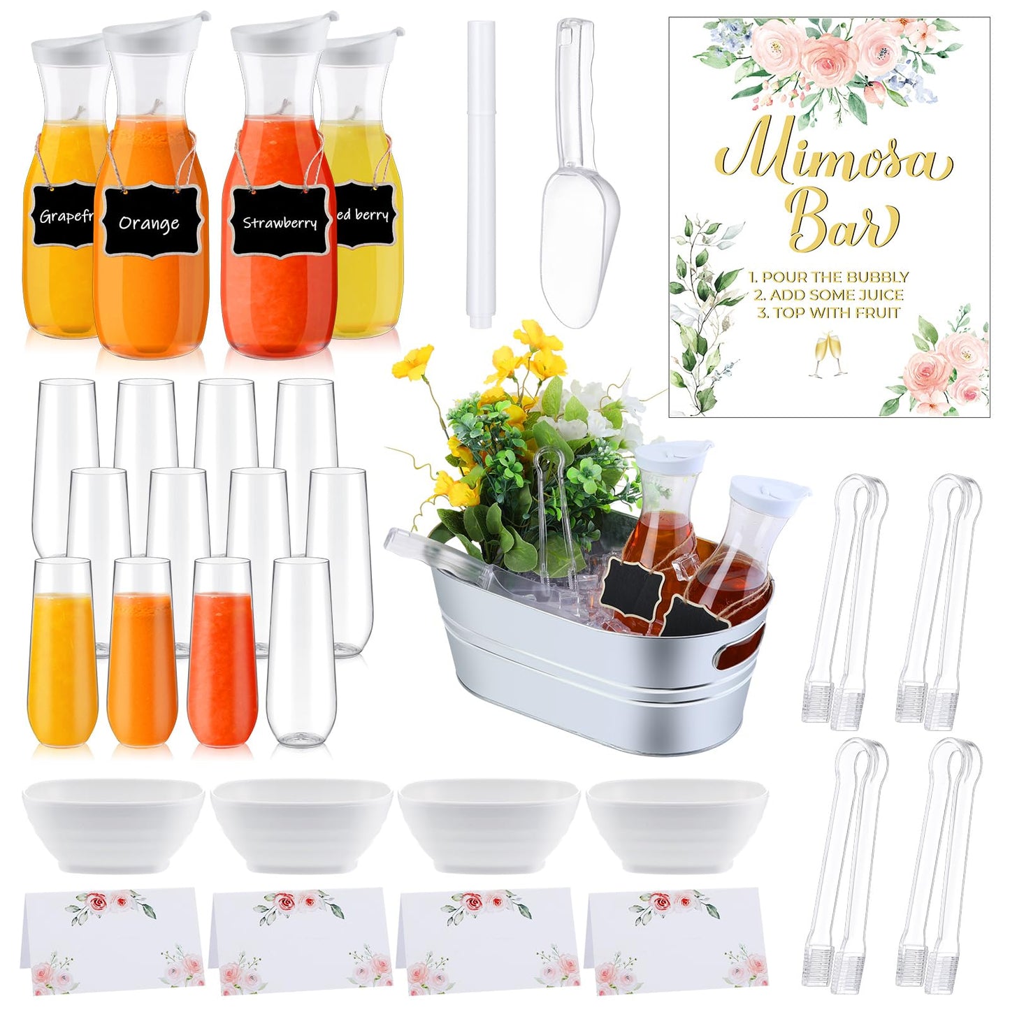 Mimosa Bar Supplies-36 Pcs