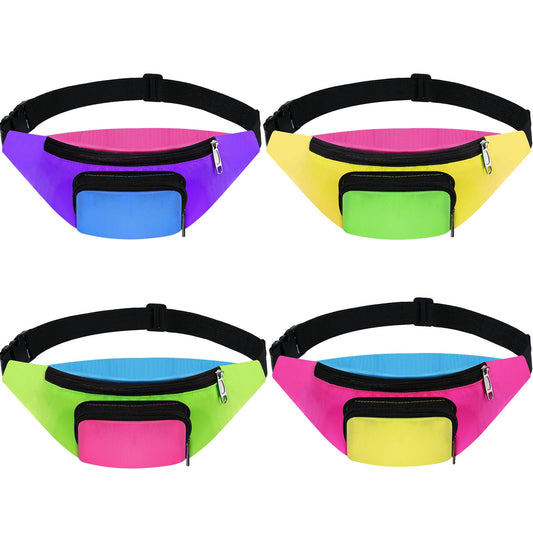 Retro 80s 90s Fanny Pack -4 Pcs