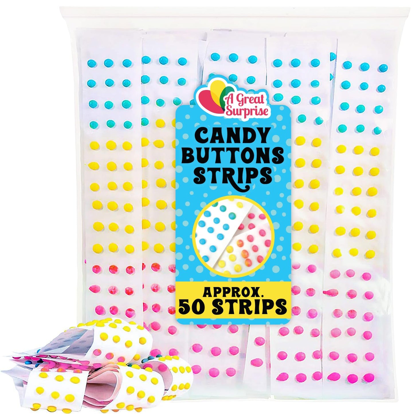 Candy Buttons Strips - Approx. 50 Paper Strips