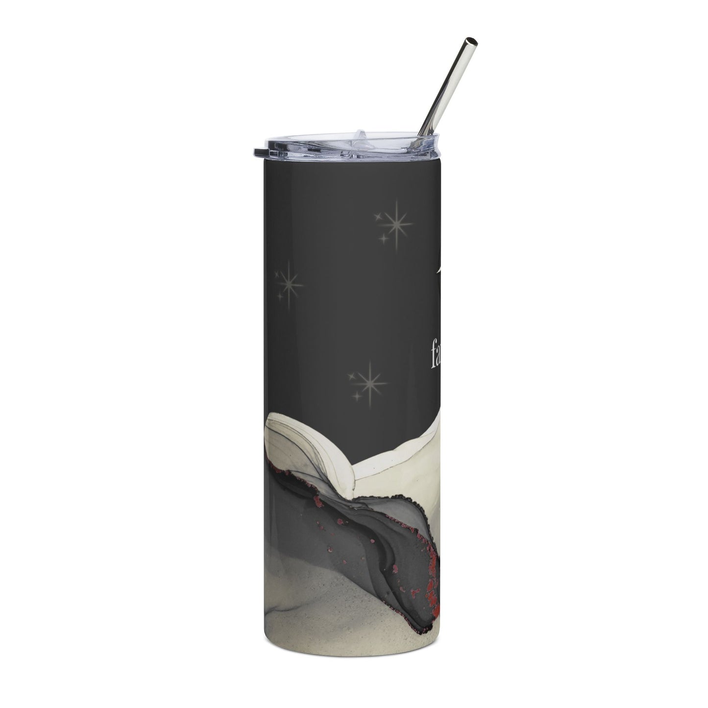 K-pop Fan Girl Stainless Steel Tumbler — 20oz Black Compass Travel Cup