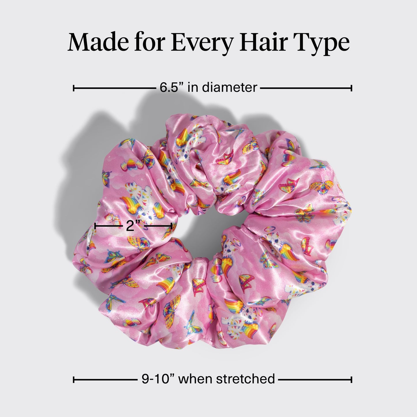 Lisa Frank x Kitsch Pillow Satin Scrunchies for Women - 2pcs