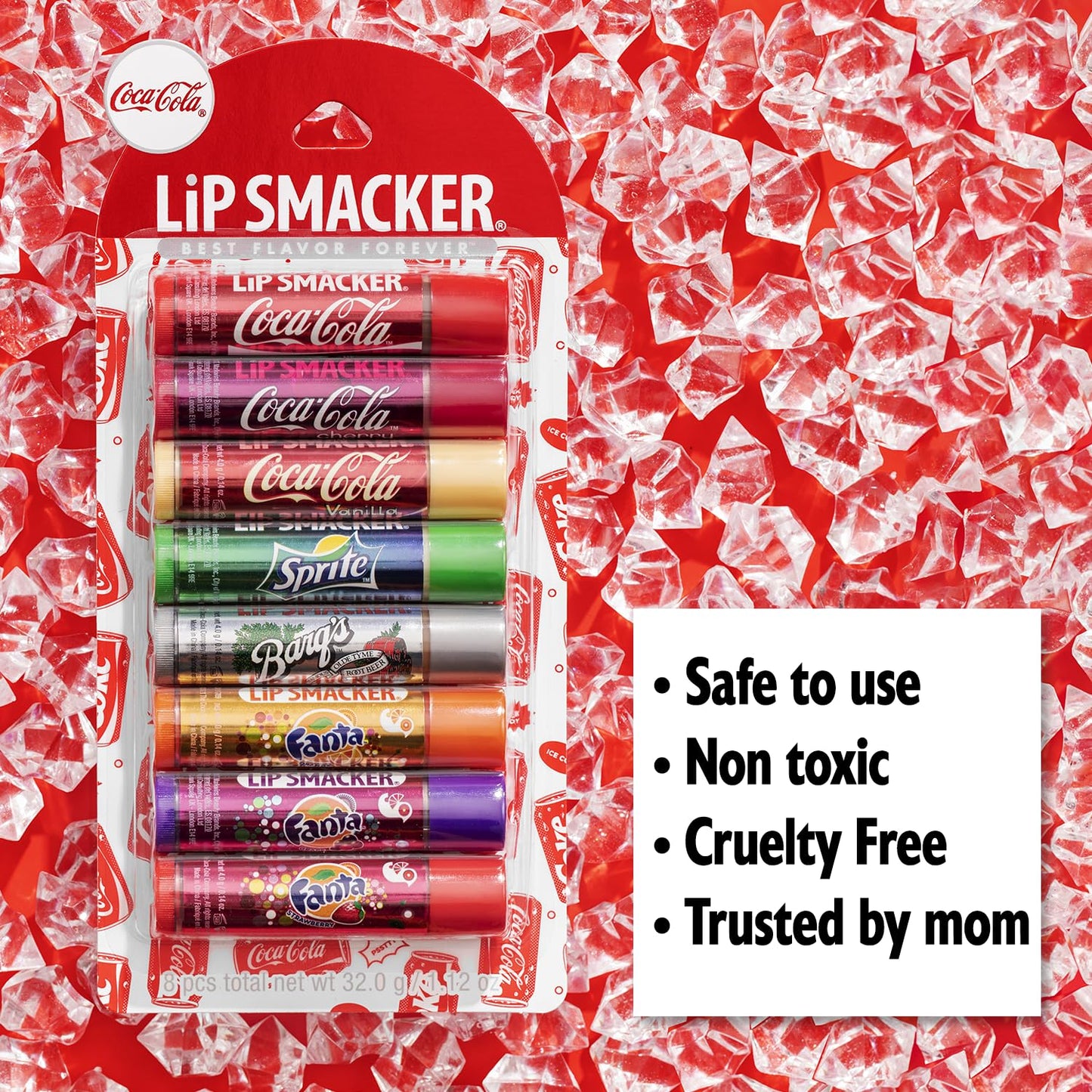 Lip Smacker Coca-Cola Flavored Balm, 8 Count