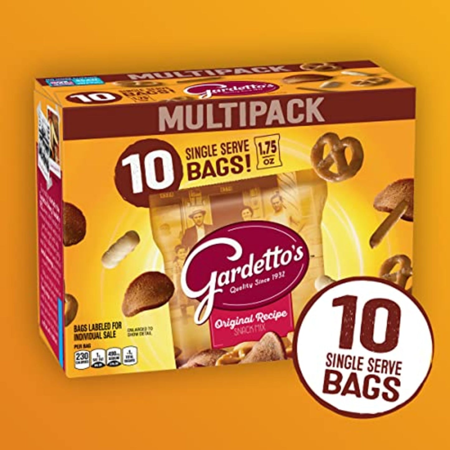 Gardetto's Original Recipe Snack Mix, Individually Wrapped-10 snack bags