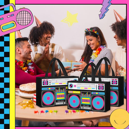 80s90s Party Favor Bags-24 Pcs