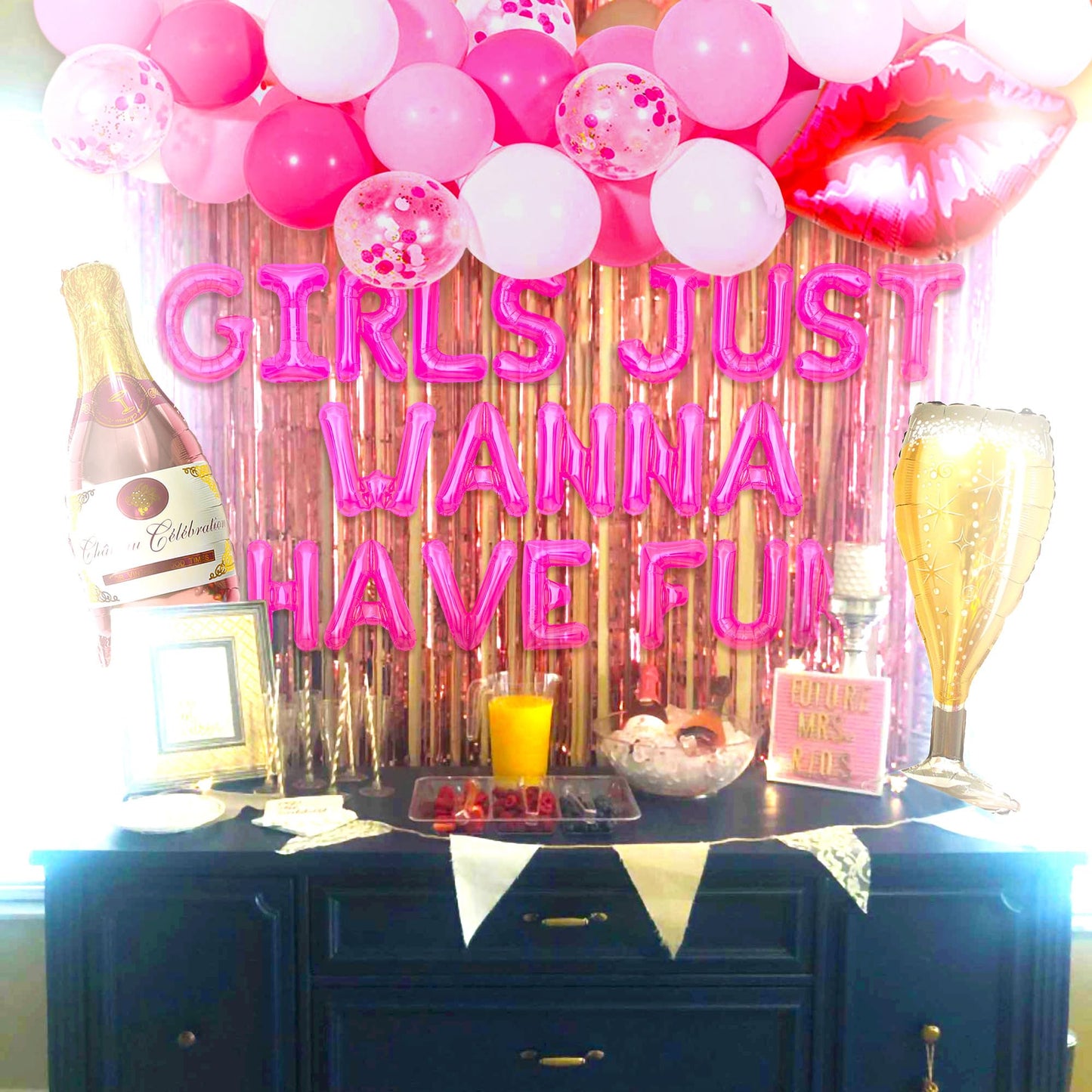 Girls Just Wanna Have Fun Party Balloons Decoration Set - 68 PCS