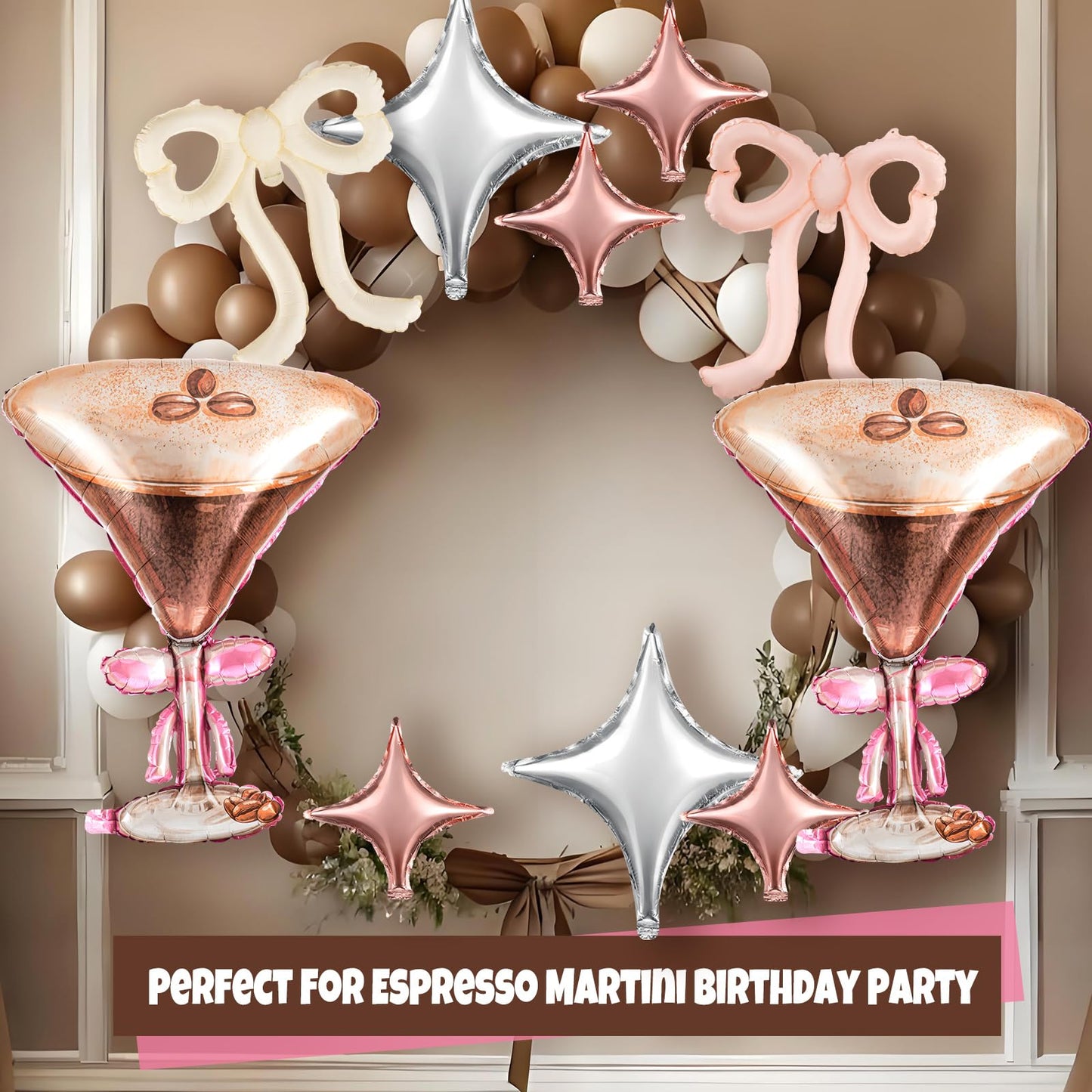 Espresso Martini Balloon Set-12 Pcs