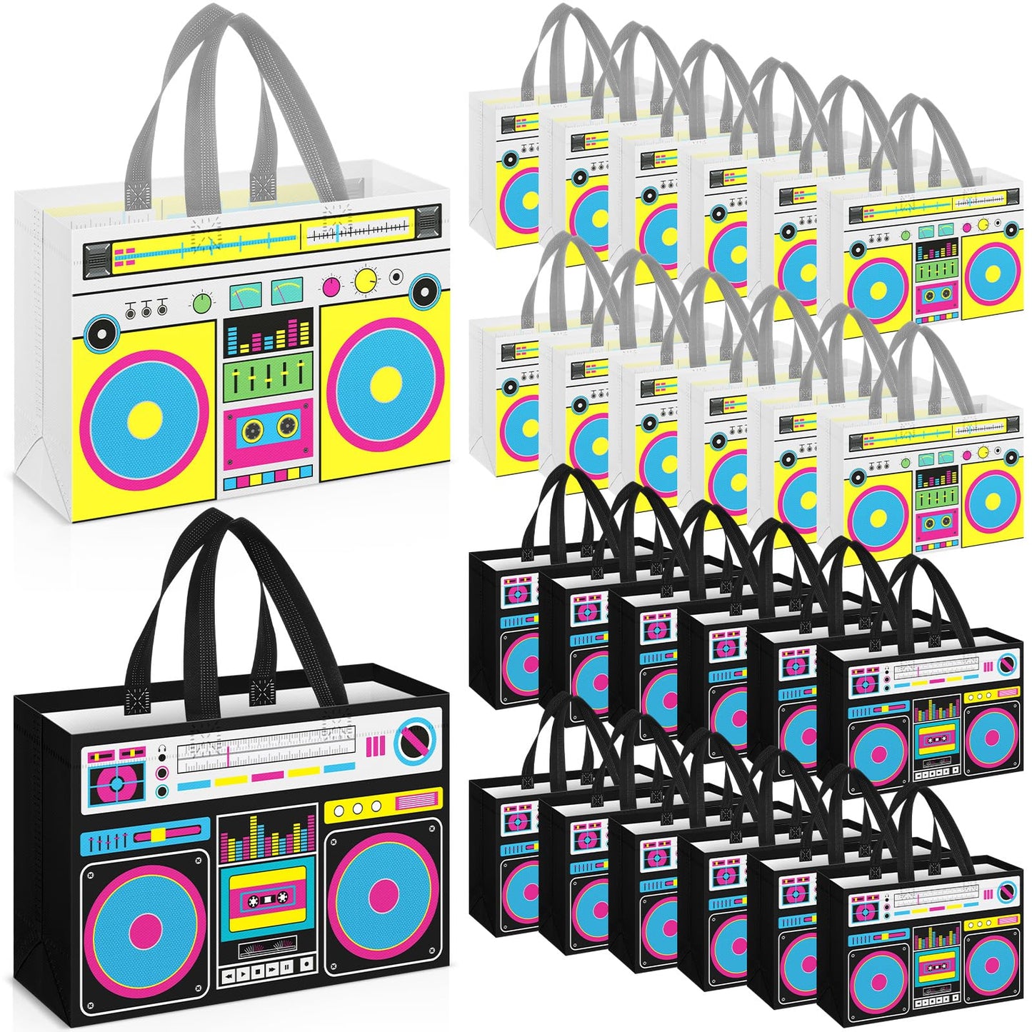 80s90s Party Favor Bags-24 Pcs