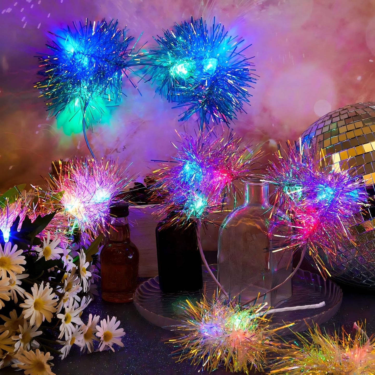 LED Lighted Cat Ears Headband-16 Pcs