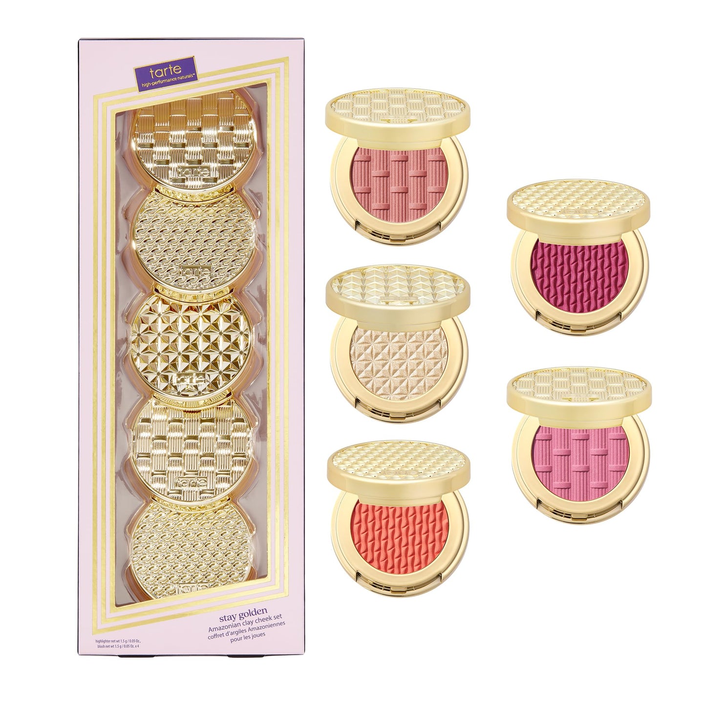 Cheek blush & highlight 5pc set (Amazon Find-Tarte)