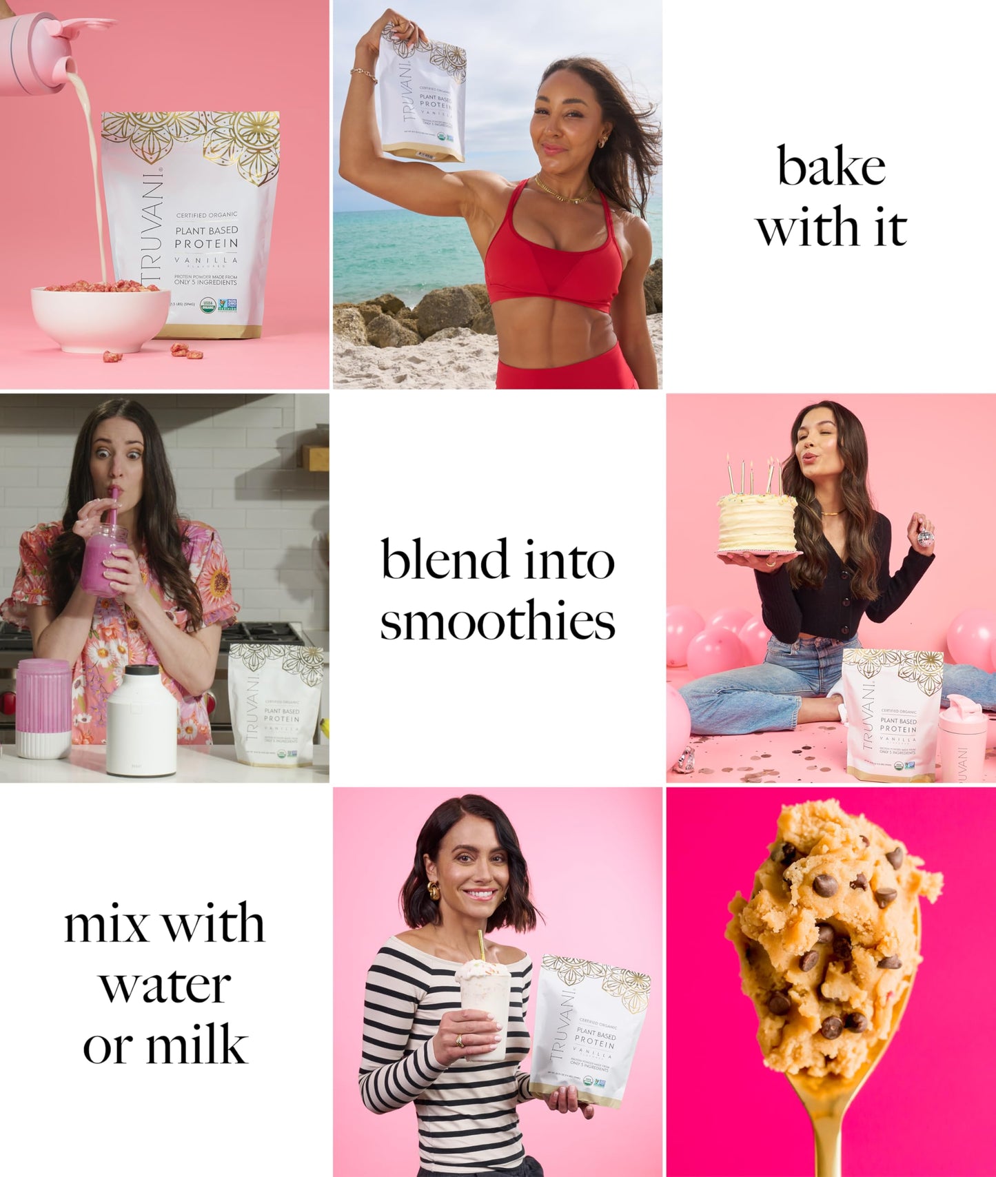Truvani Organic Plant Based Protein Powder | Vanilla
