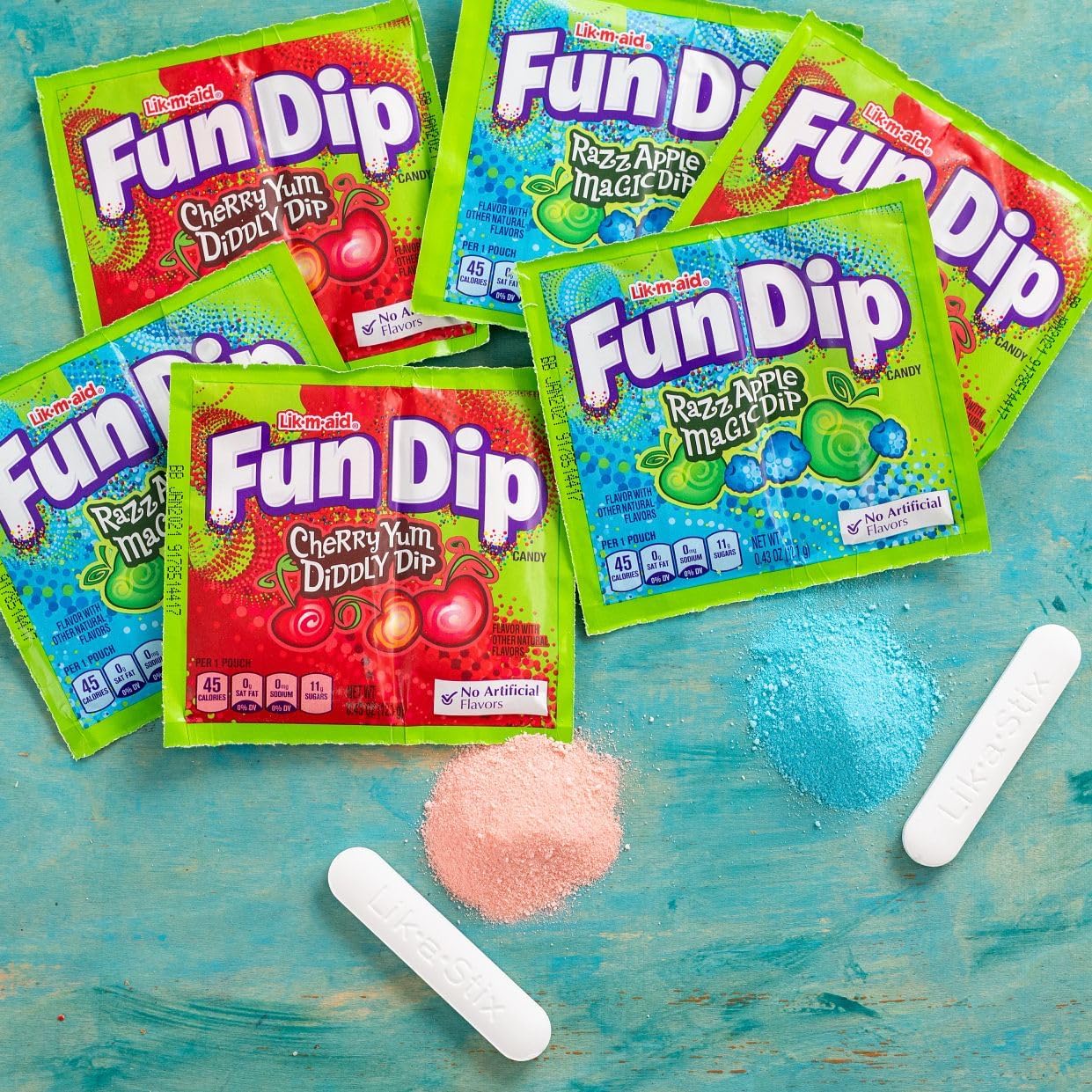 Wonka Fun Dip, Assorted Flavor Party Pack, 48 Count