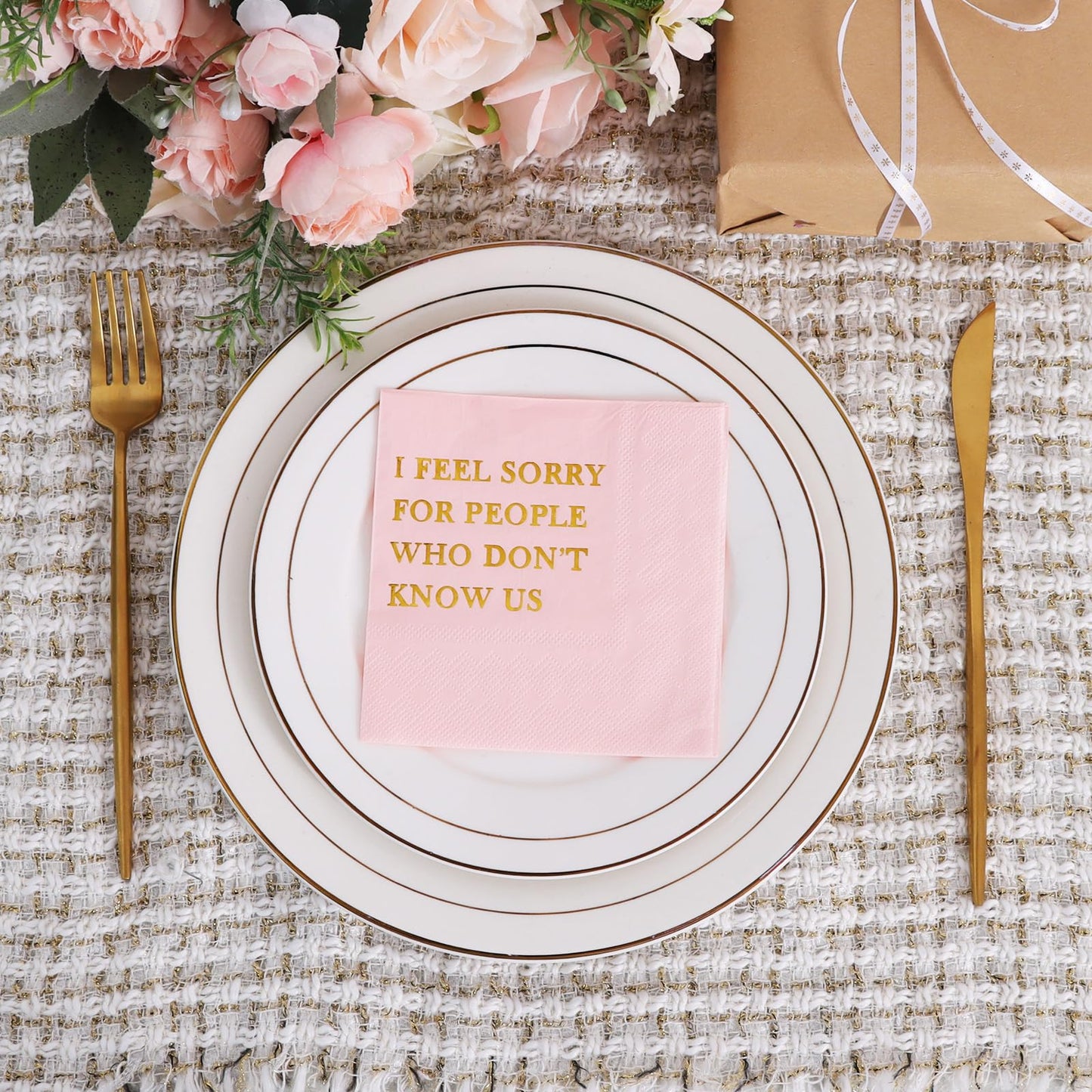 Funny Quotes Cocktail Napkins - 50 Pack