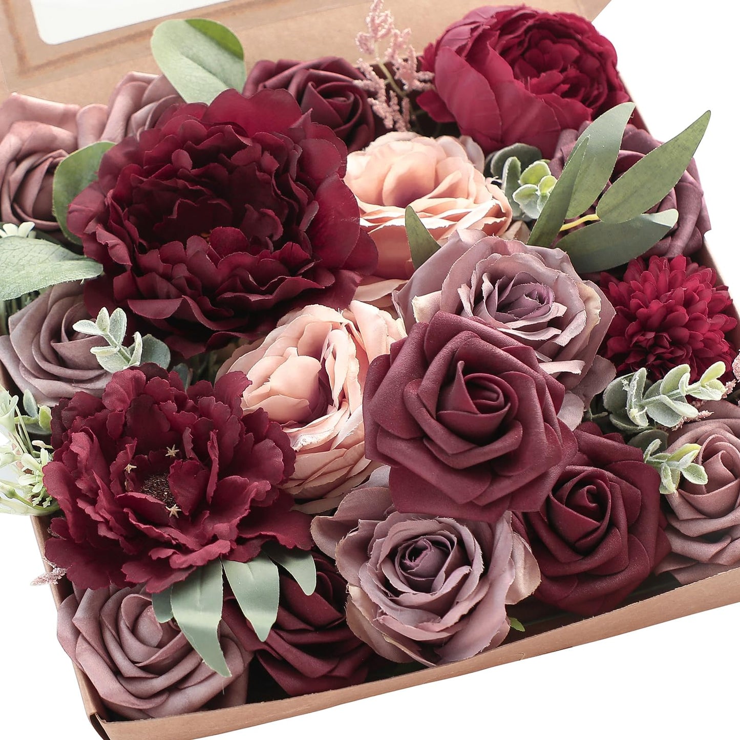 Artificial Fake Flowers Marsala