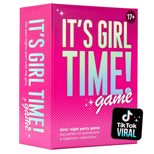 It’s Girl Time - Girls Night Card Game for Bachelorette, Galentines or Ladies Night - 240 Sweet & Sassy Questions with Challenges - Fun Party Game for Adults 17+