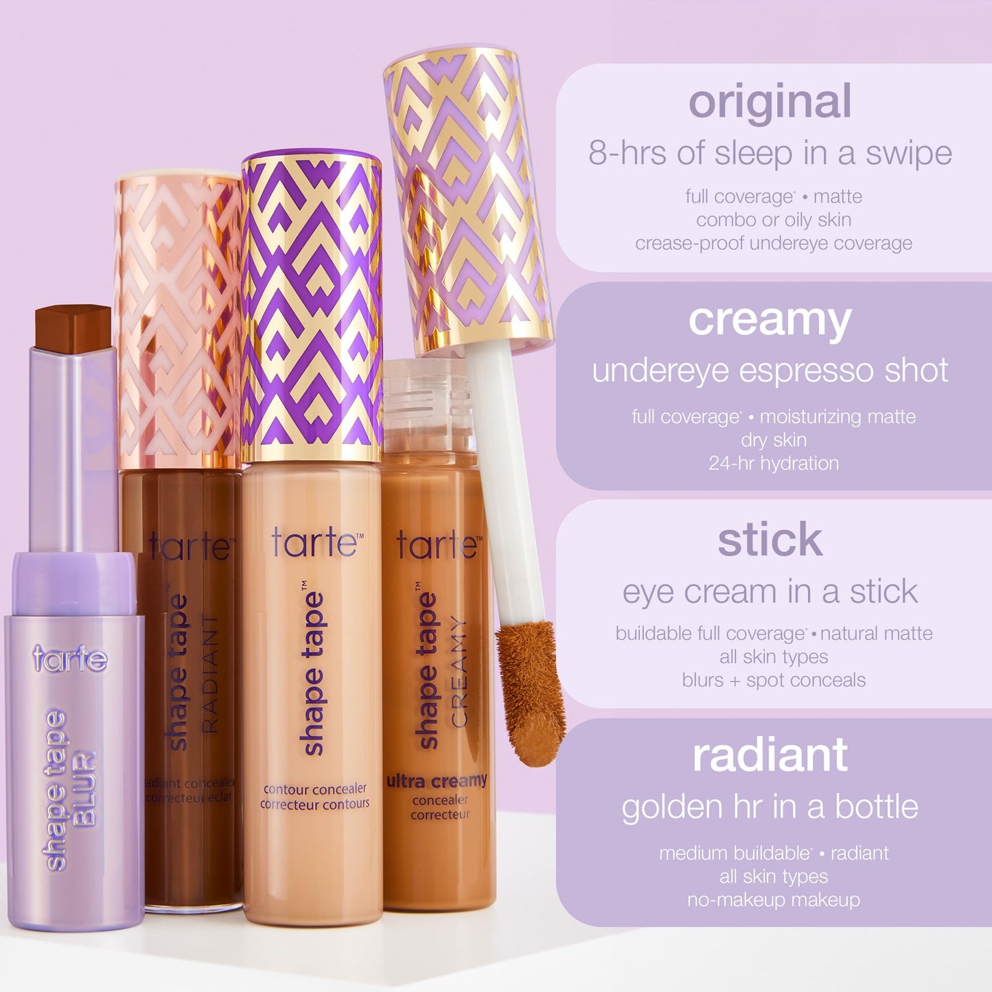 Full Coverage Creaseless Under-Eye Brighting 16hr Concealer (Amazon Find - Tarte)