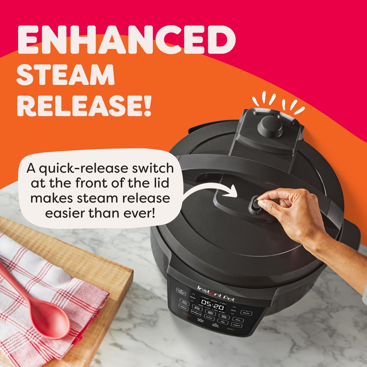 Instant Pot 7.5QT RIO Wide, 7-in-1 Electric Multi-Cooker,