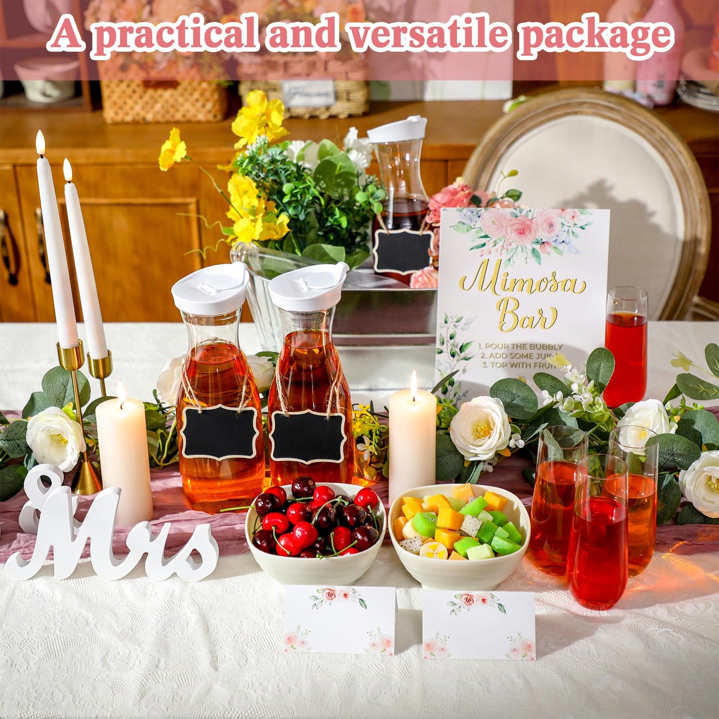 Mimosa Bar Supplies-36 Pcs