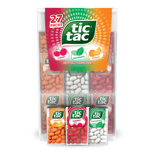 Tic Tac Variety Pack Mega Box, Bulk 27 Packs
