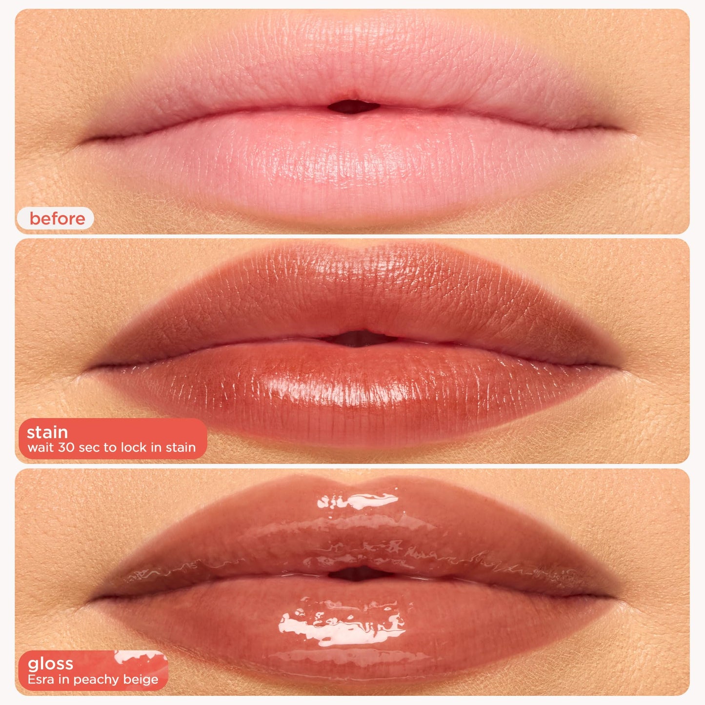 2-in-1  Lip Stain Tint & Nourishing Gloss Combo (Amazon Find - Tarte)