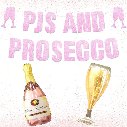PJs and Prosecco Party Decor Set
