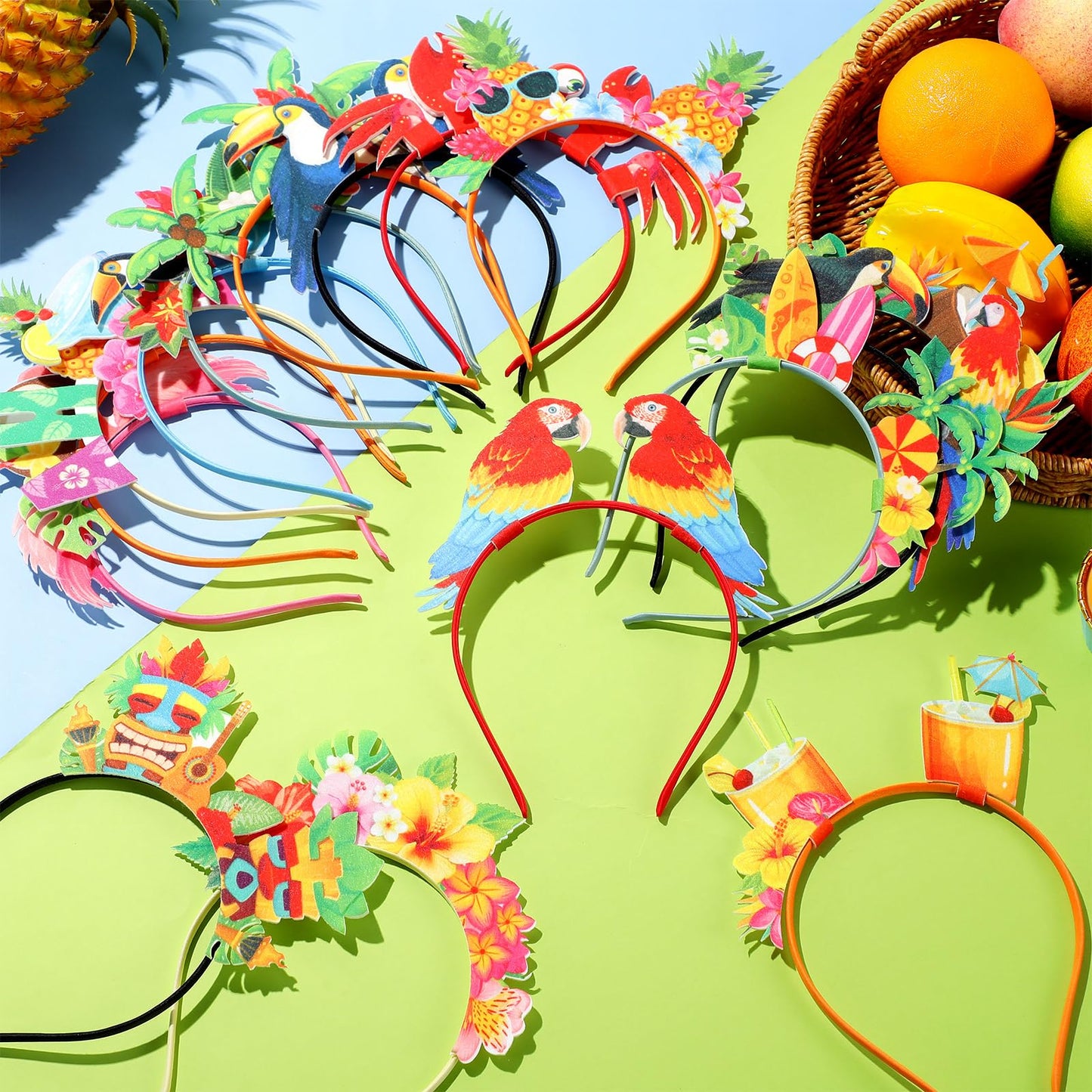 Hawaiian Party Headbands-16 Pcs